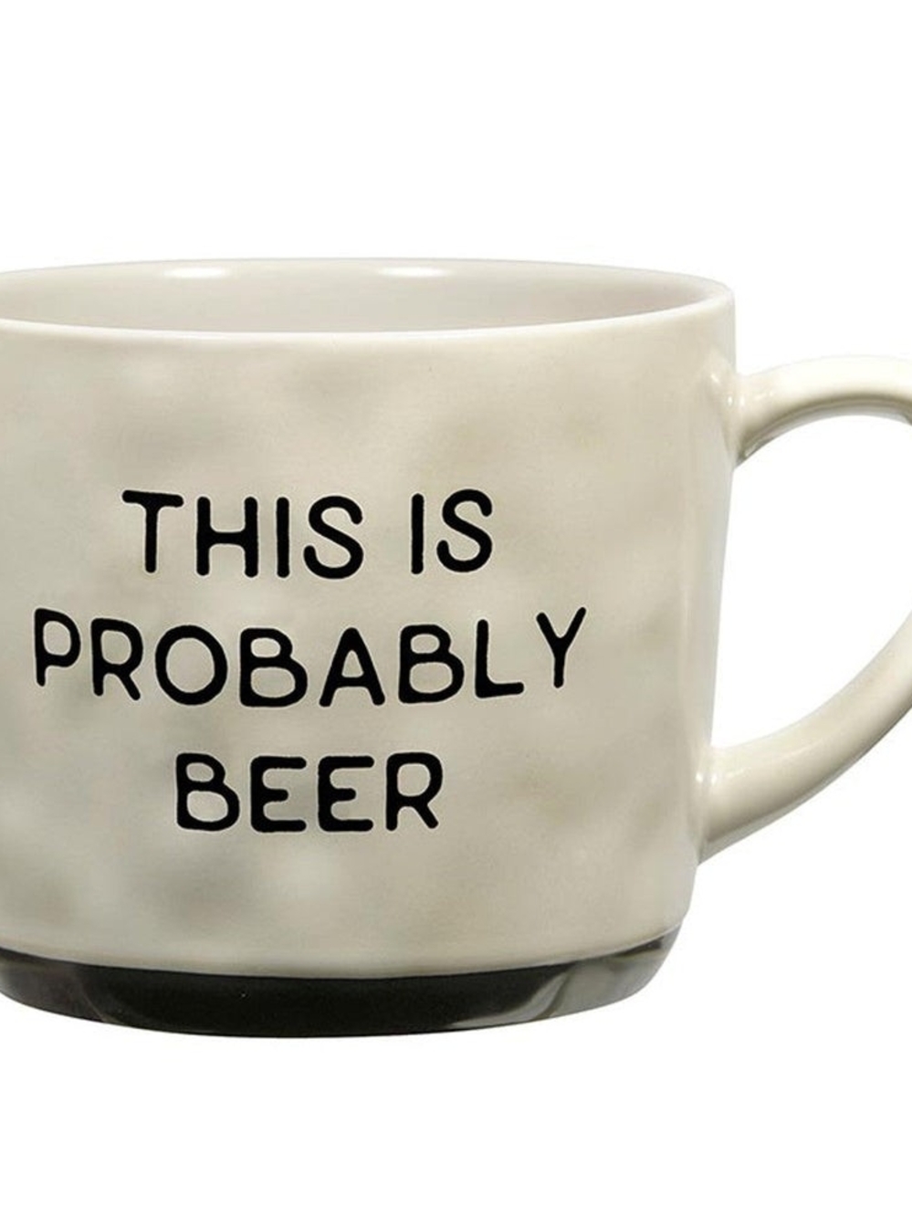 White Ceramic 'This Is Probably Beer' Mug - Heartfelt - Picture 2 of 3